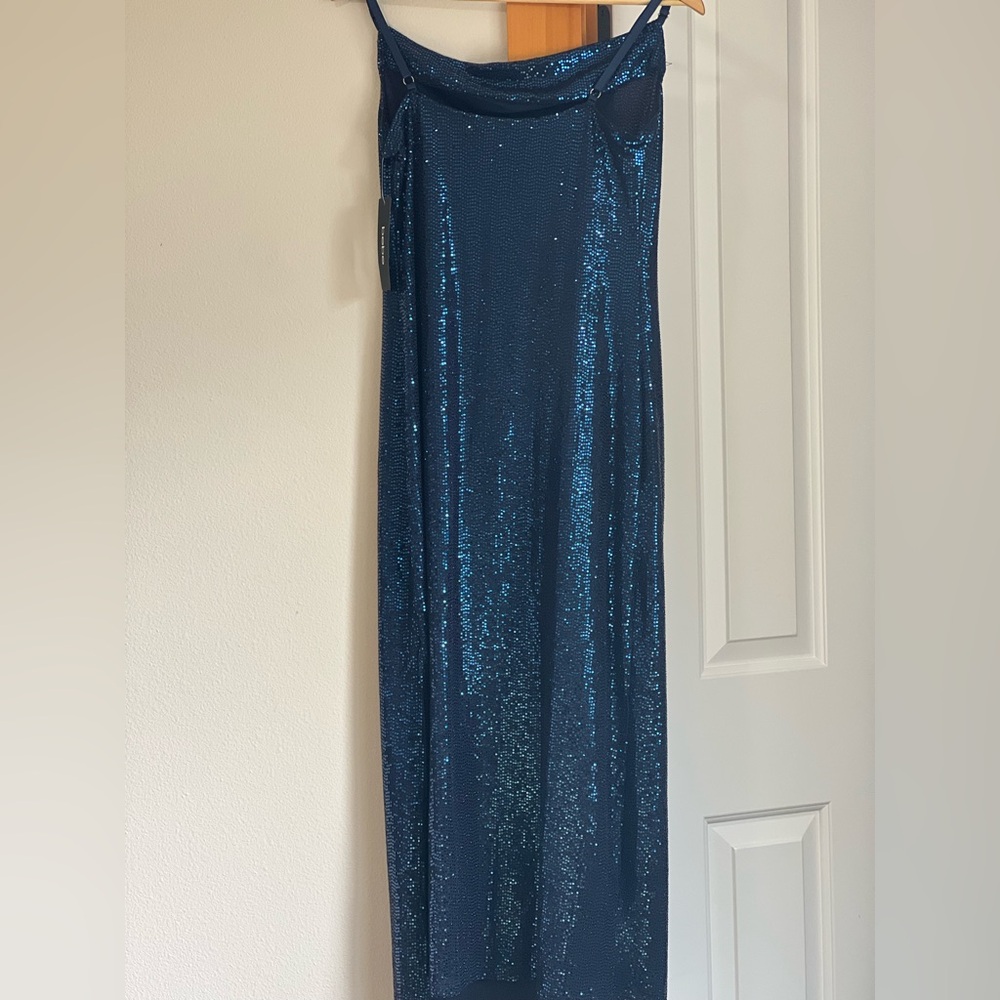 Bebe Blue Sequin Dress - Picture 10 of 10